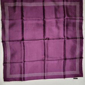 Purple silk scarf